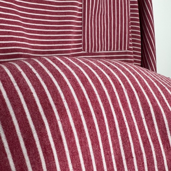 MEROKEETY Striped High Waist T Shirt Midi Dress with Pockets Size Large/X-Large - Picture 7 of 9